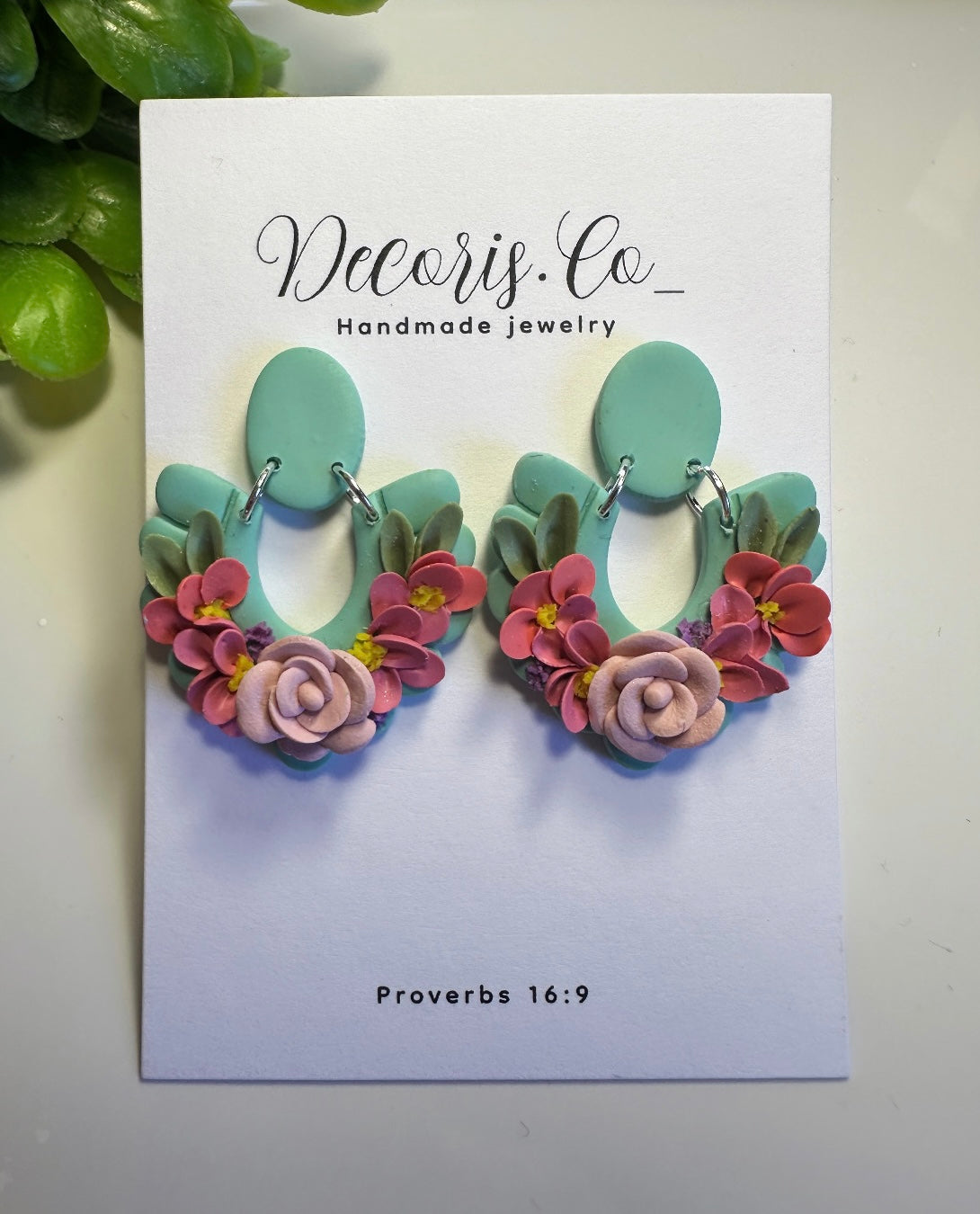 Hugh floral dangle