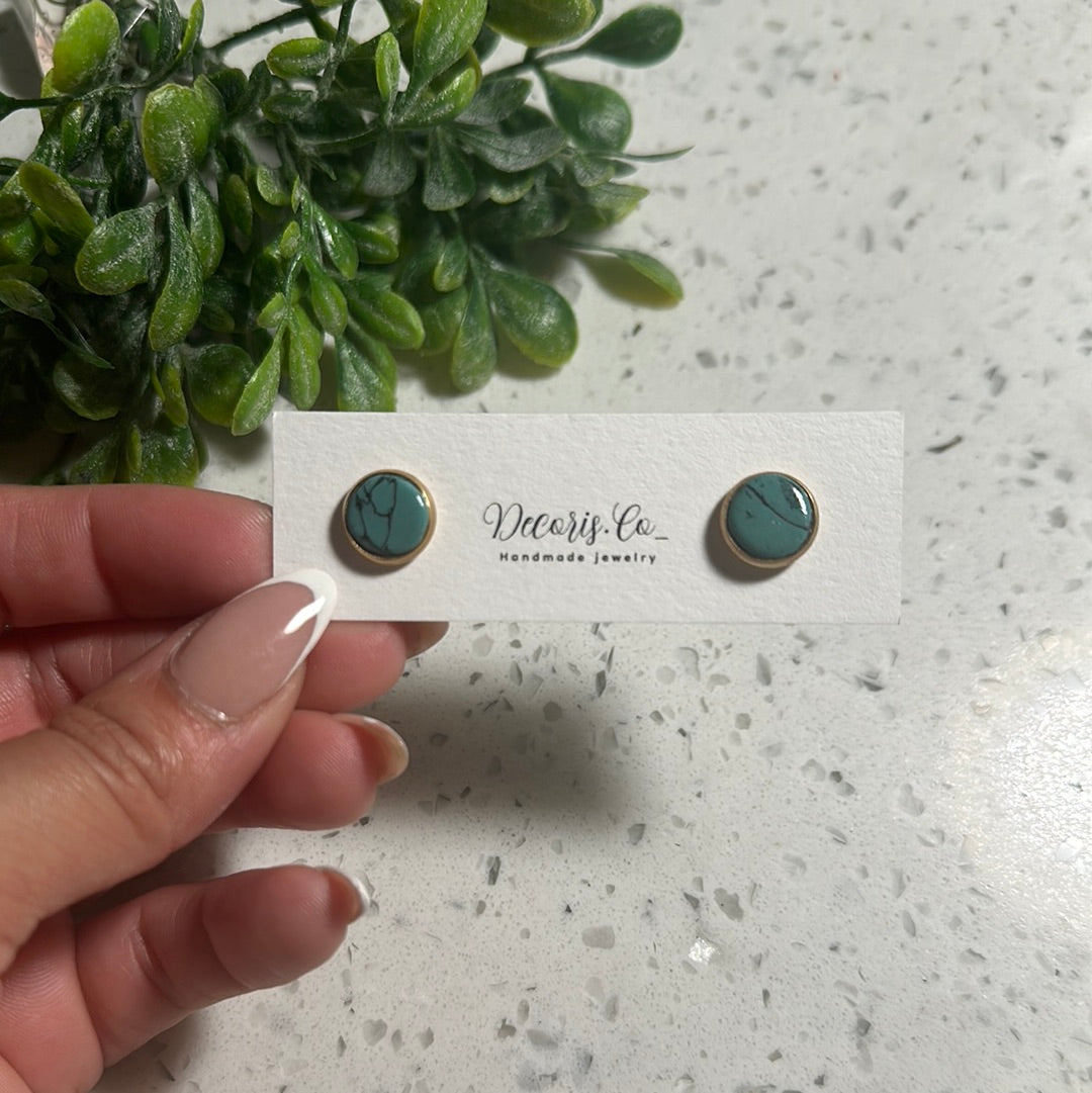 Valley Blue Turquoise studs