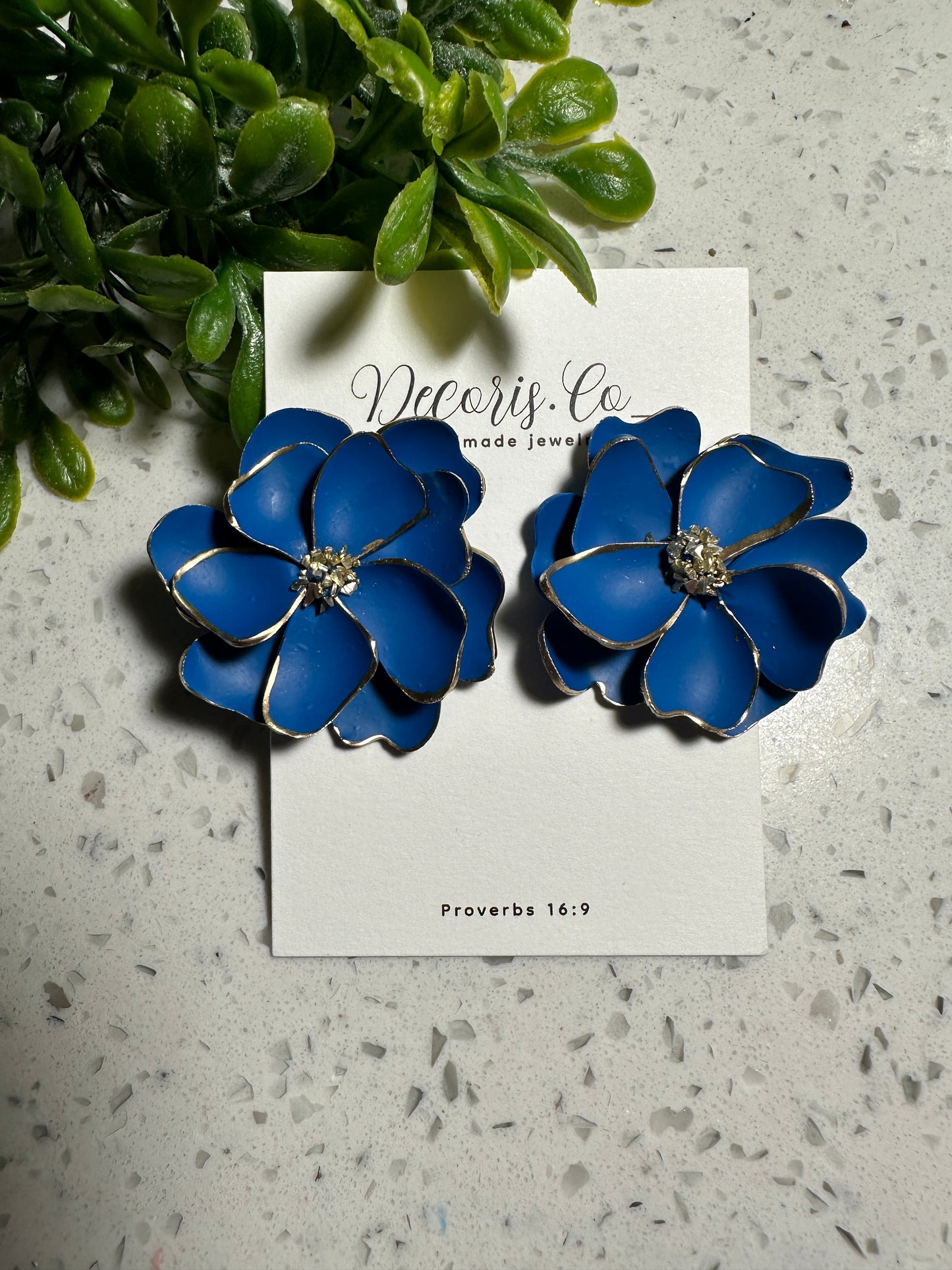 Royal blue Anniversary studs